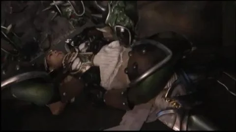 Asian Warrior in Armor Exposes Herself