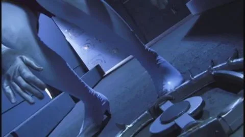 Asian Girl in Industrial Setting