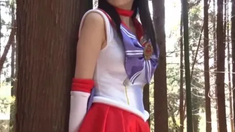 Asian Anime Girls Monster Attack Forest Cave