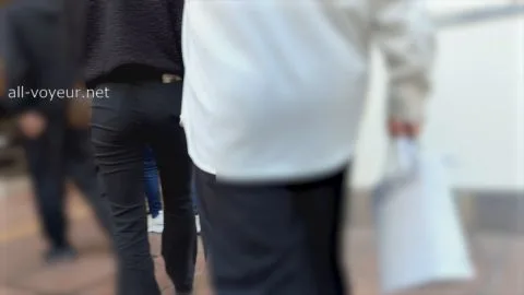 Asian Lesbians Kissing on Street