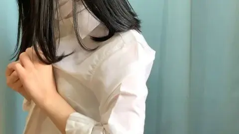 Asian teen in lingerie and school uniform