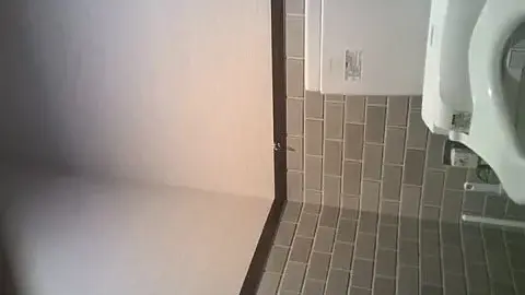 Asian Lesbians in Bathroom Intimacy