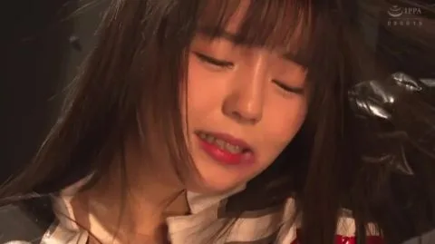 Asian woman restrained in cosplay scene