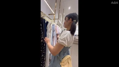 Asian Girl in Store and Car