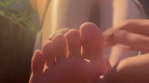 Asian Couple Footjob and Foot Washing POV