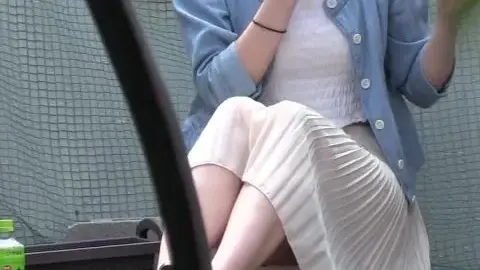 Asian Brunette Outdoor Seduction