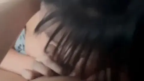 Asian Couple Intimate Bedroom Encounter