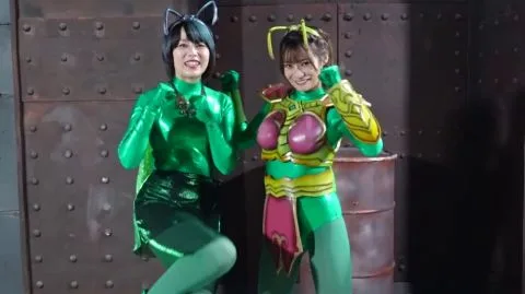 Bound and Sitting Females Interacting