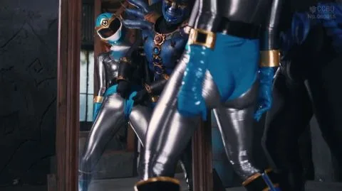 Asian Ninjas Restrain Woman in Dark Hallway