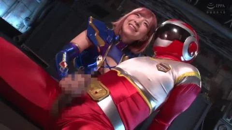 Asian Cosplay Couple in Sci-Fi Setting