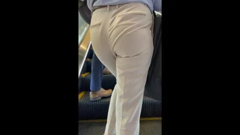 Slim Caucasian Women in Public Places