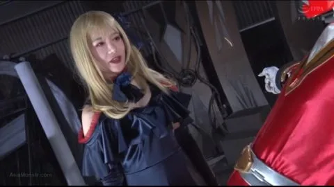 Asian Blonde in Industrial Setting