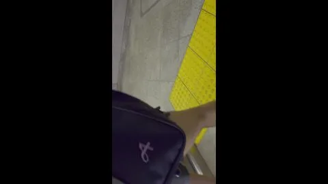 Asian Girl in Subway and Store