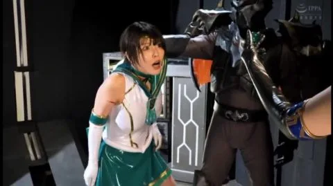 Futuristic Asian Beauty in Metallic Bondage