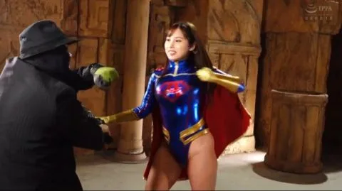 Asian Superheroine in Costume Play
