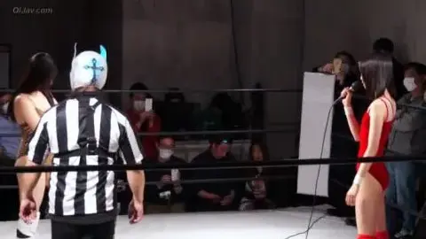 Asian Women Wrestling in Ring