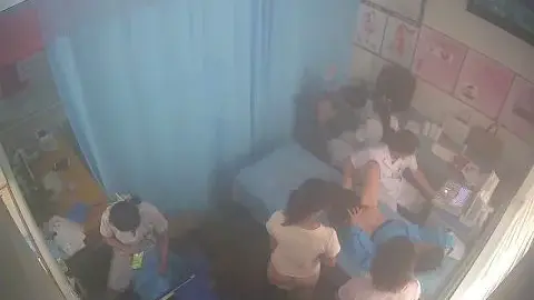 Asian Girls Gathering in Bedroom