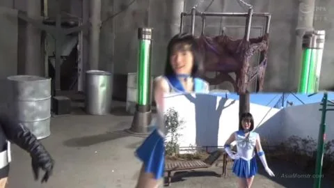 Asian Cosplay Trio in Sailor Fuku