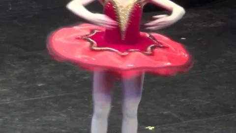 Ballet Dancer in Red Tutu