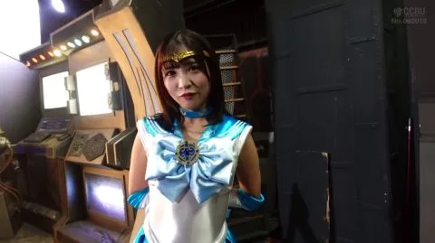 Asian Brunette in Cave and Control Room Scenes