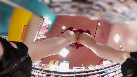 Asian Girls Masturbating in Store