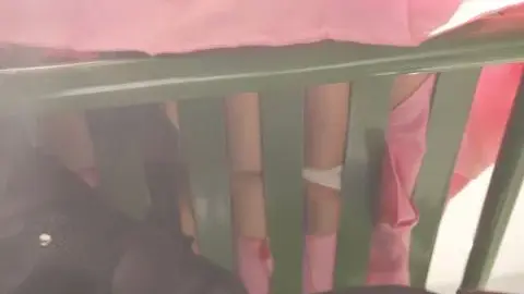 Asian Teen in Green Cage