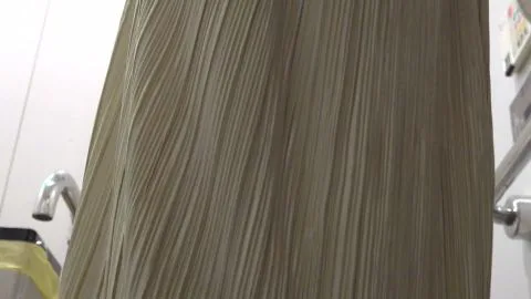 Asian girl in bathroom, POV