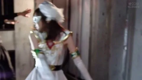 Asian Cosplay Duo in Abandoned Building