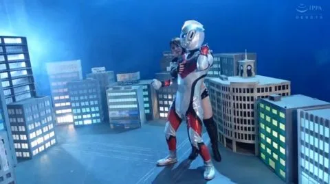 Asian Cosplay Fantasy Scene with Tattooed Performer