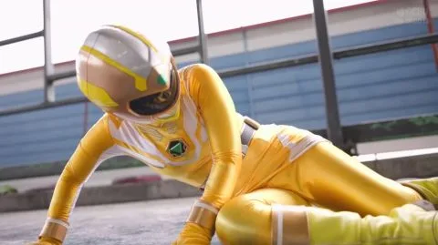 Asian Girls in Costumes Fighting in Industrial Area