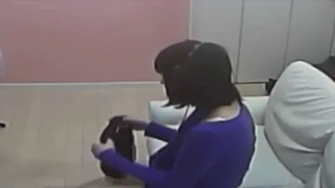 Asian Girls Masturbating on Couch