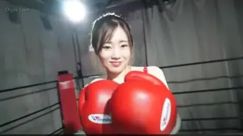 Asian Women Boxing in Gym