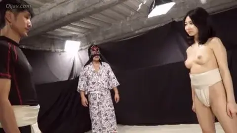 Asian Couple Intimate Moments in Studio