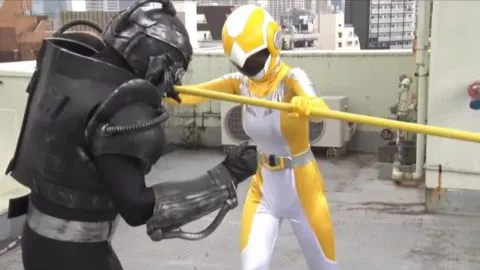 Asian Women in Costumes Engage in Erotic Rooftop Scenes