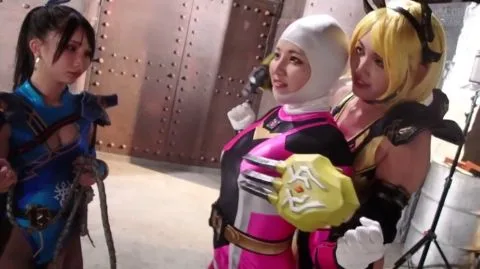 Asian Girls in Industrial Setting