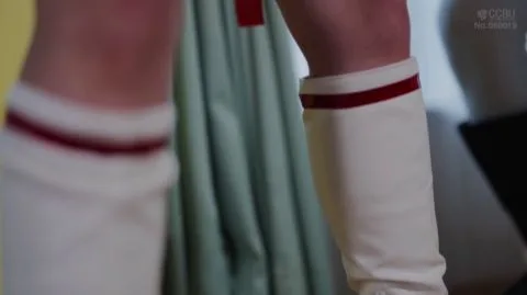 Asian Girl in Costume and Stockings