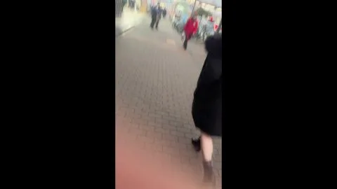 Caucasian Women Walking on Street