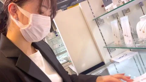 Woman in Mask Standing and Posing