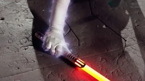 Asian Cosplay Fight Scene with Lightsaber