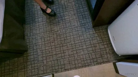 Asian Teen in Skirt and Blouse Lifting Skirt