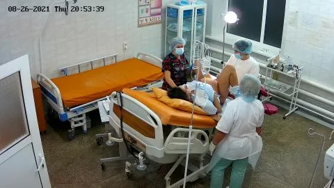 Vaginal Exam Women in Maternity Hospital Scene 16