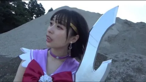 Asian Cosplay Goddess in Sword and Dress