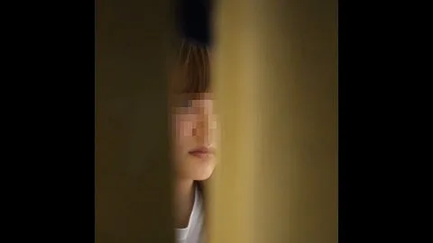 Asian Teen Dries Off in Bathroom