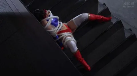 Asian Women in Red Masks Bondage