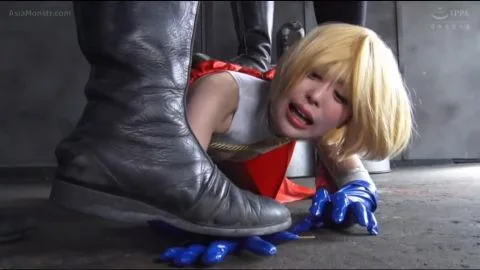Blonde Asian Duo in Costume Footjob and Handjob