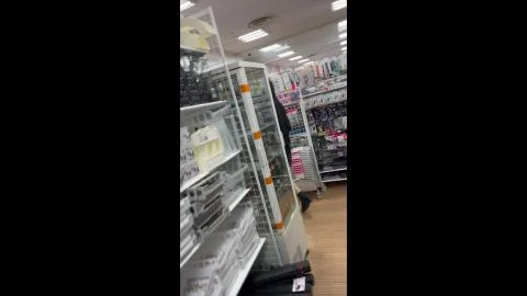 Asian Girls Exposing Underwear in Store