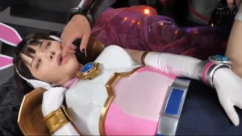 Asian Couple in Futuristic Costumes