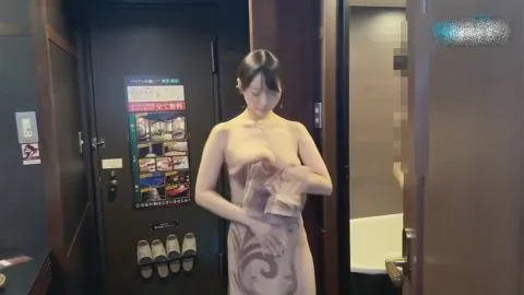 Asian Couple Intimate Moments in Hotel and Bathroom