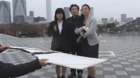 Brunettes Posing and Exiting Vehicle