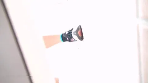 Slim Caucasian Woman Urinating on Potty Chair POV